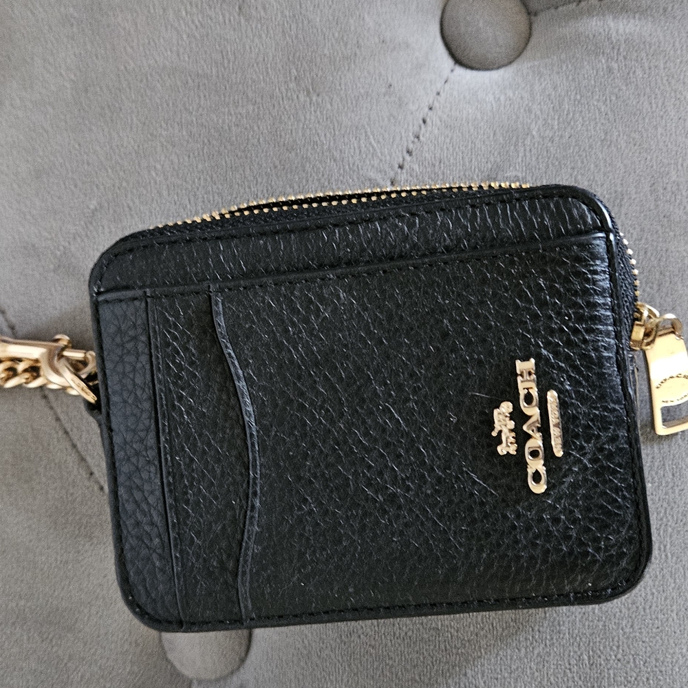 Coach Black Leather Wallet